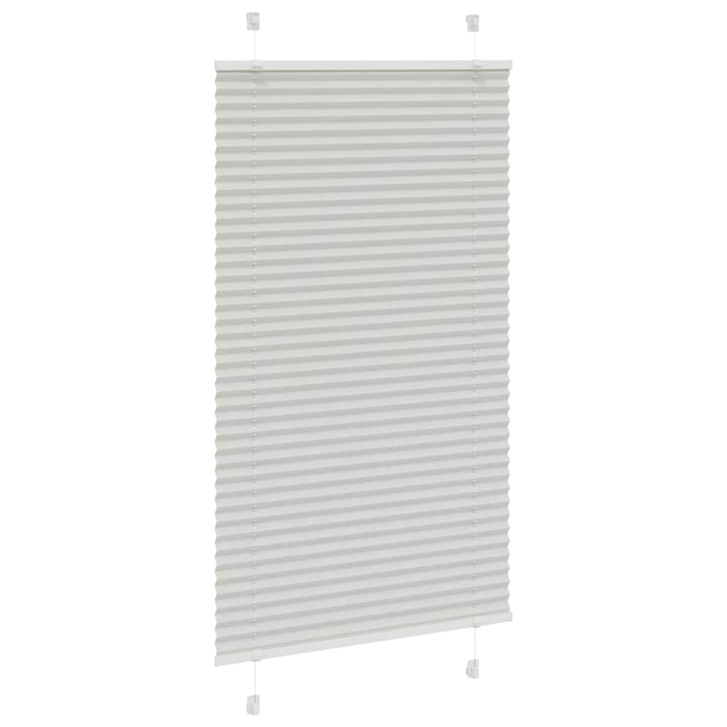 Plisirana roleta svijetlosiva 70x100 cm širina tkanine 69,4 cm