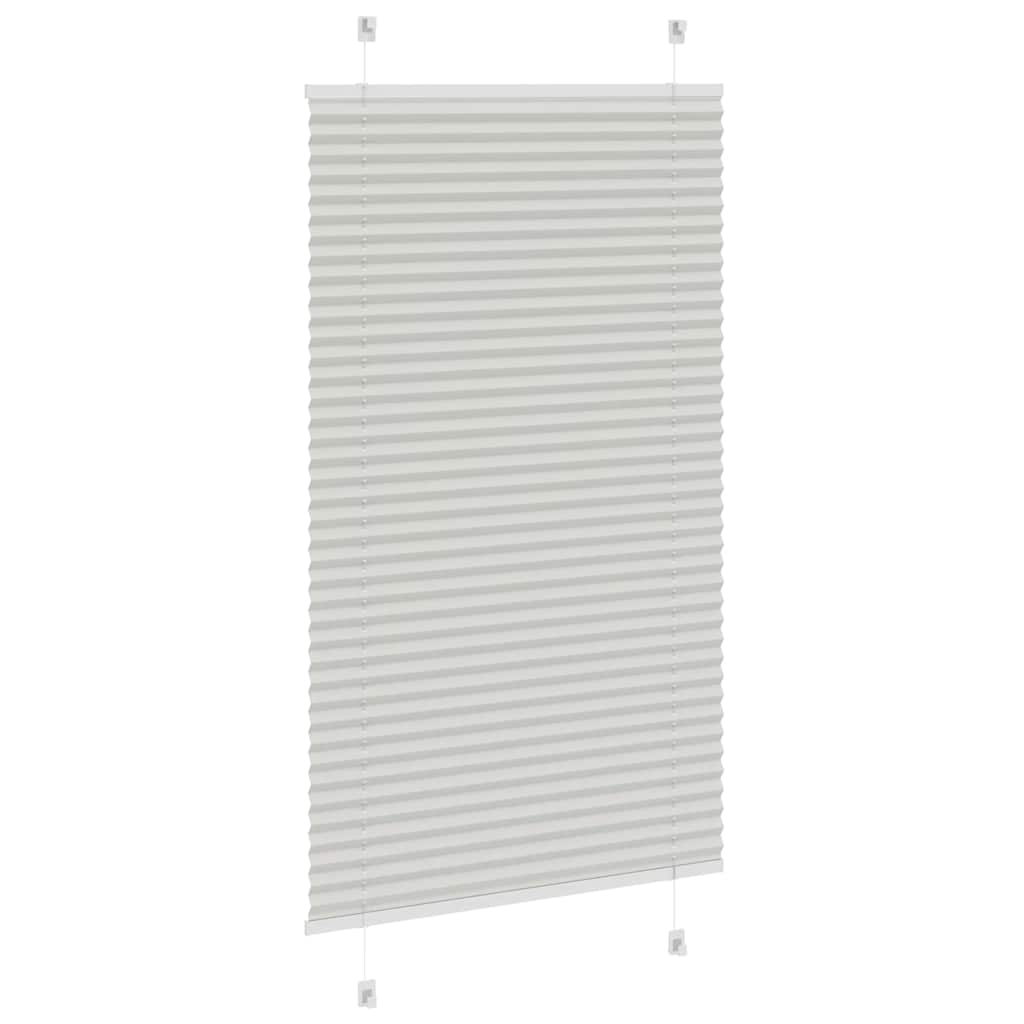 Plisirana roleta svijetlosiva 80x100 cm širina tkanine 79,4 cm