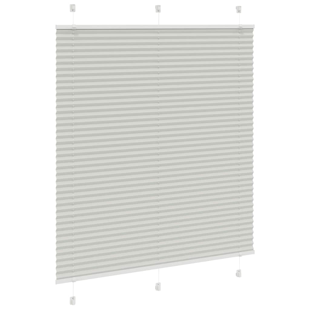 Plisirana roleta svijetlosiva 120x100 cm širina tkanine