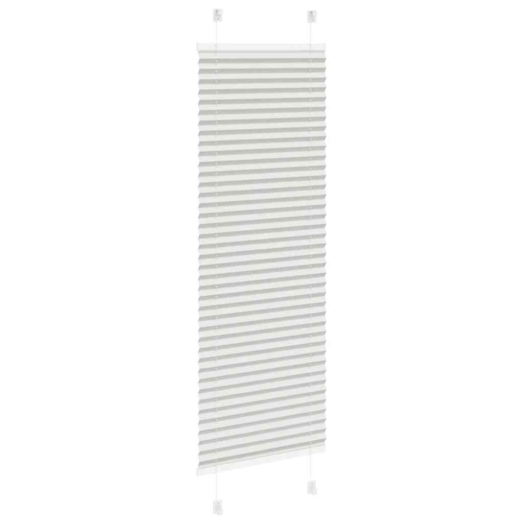 Plisirana roleta svijetlosiva 45x150 cm širina tkanine 44,4 cm