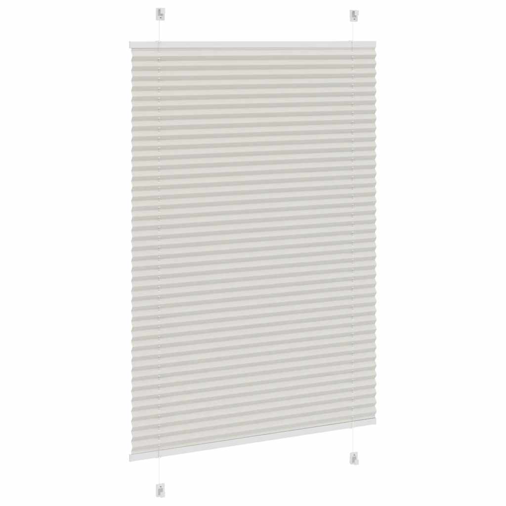 Plisirana roleta svijetlosiva 95x150 cm širina tkanine 94,4 cm