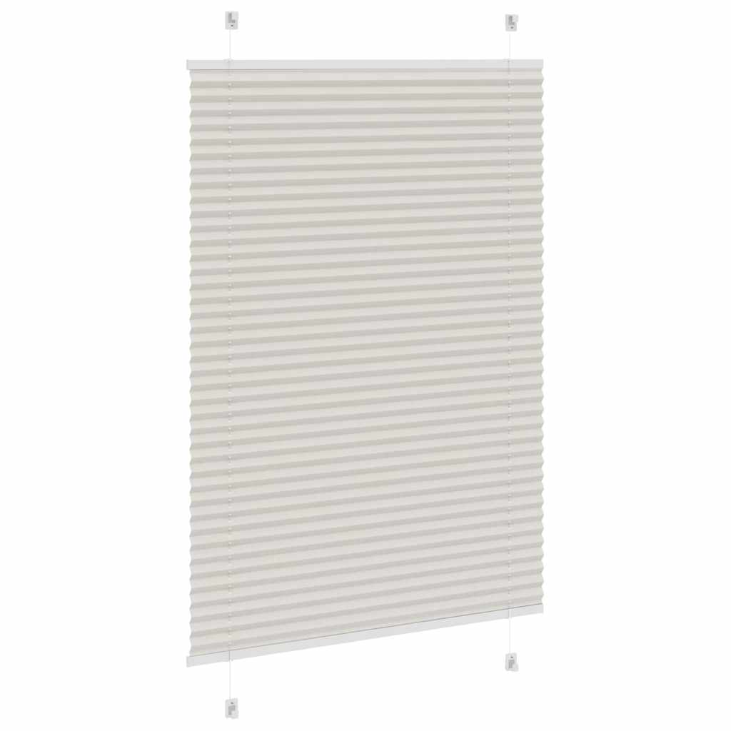 Plisirana roleta svijetlosiva 100x150 cm širina tkanine 99,4 cm