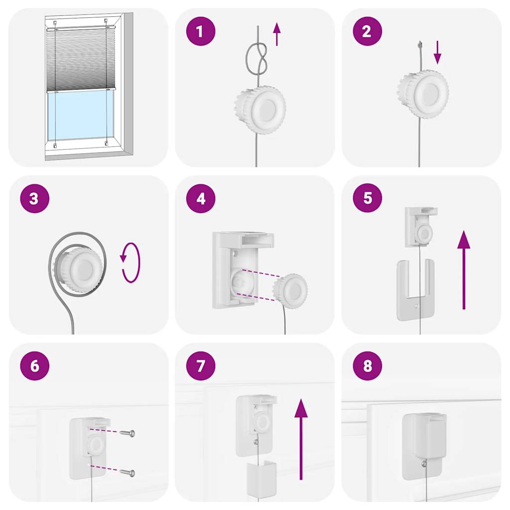 Plisirana roleta svijetlosiva 45x200 cm širina tkanine 44,4 cm