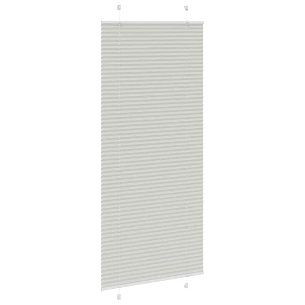 Plisirana roleta svijetlosiva 85x200 cm širina tkanine 84,4 cm