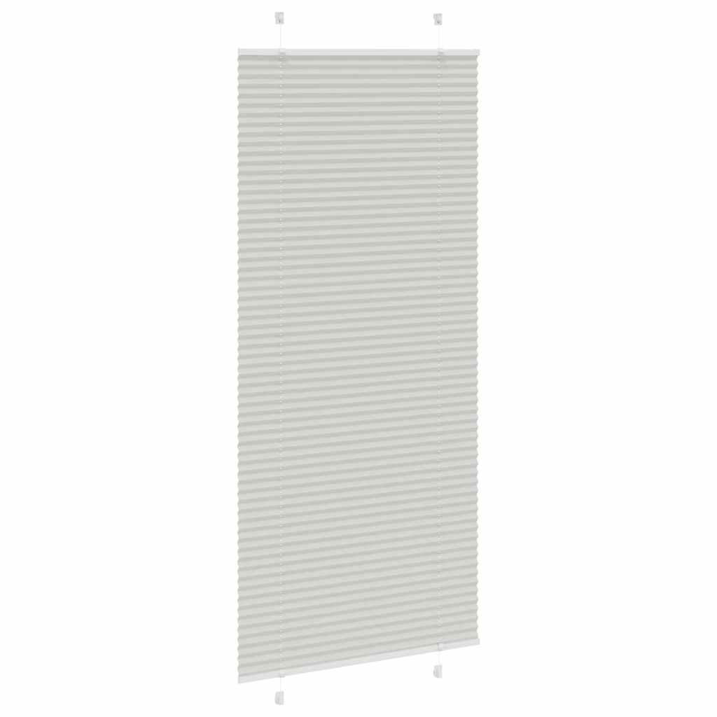 Plisirana roleta svijetlosiva 90x200 cm širina tkanine 89,4 cm