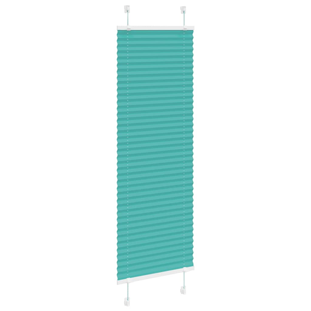 Plisirana zavjesa petrolej zelena 45x100 cm Širina tkanine 44,4 cm Poliester