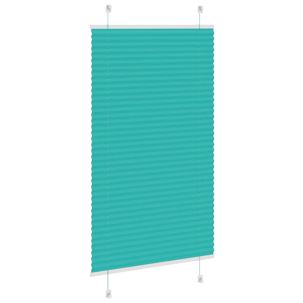 Plisirana zavjesa petrolej zelena 75x100 cm Širina tkanine 74,4 cm Poliester