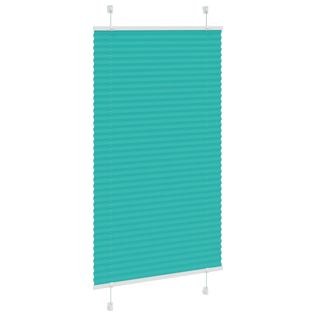 Plisirana zavjesa Petrolej zelena 80x100 cm Širina tkanine 79,4 cm Poliester
