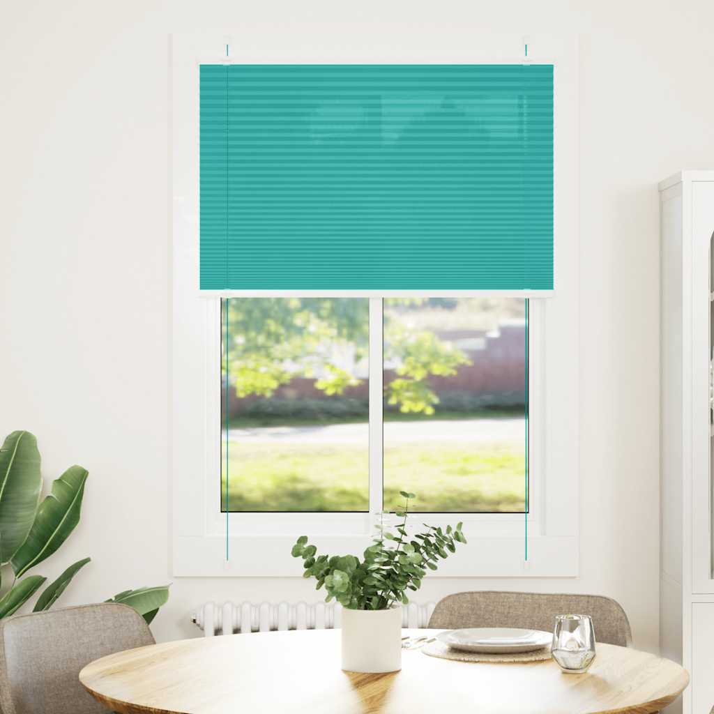 Plisirana zavjesa petrolej zelena 90x100 cm Širina tkanine 89,4 cm Poliester