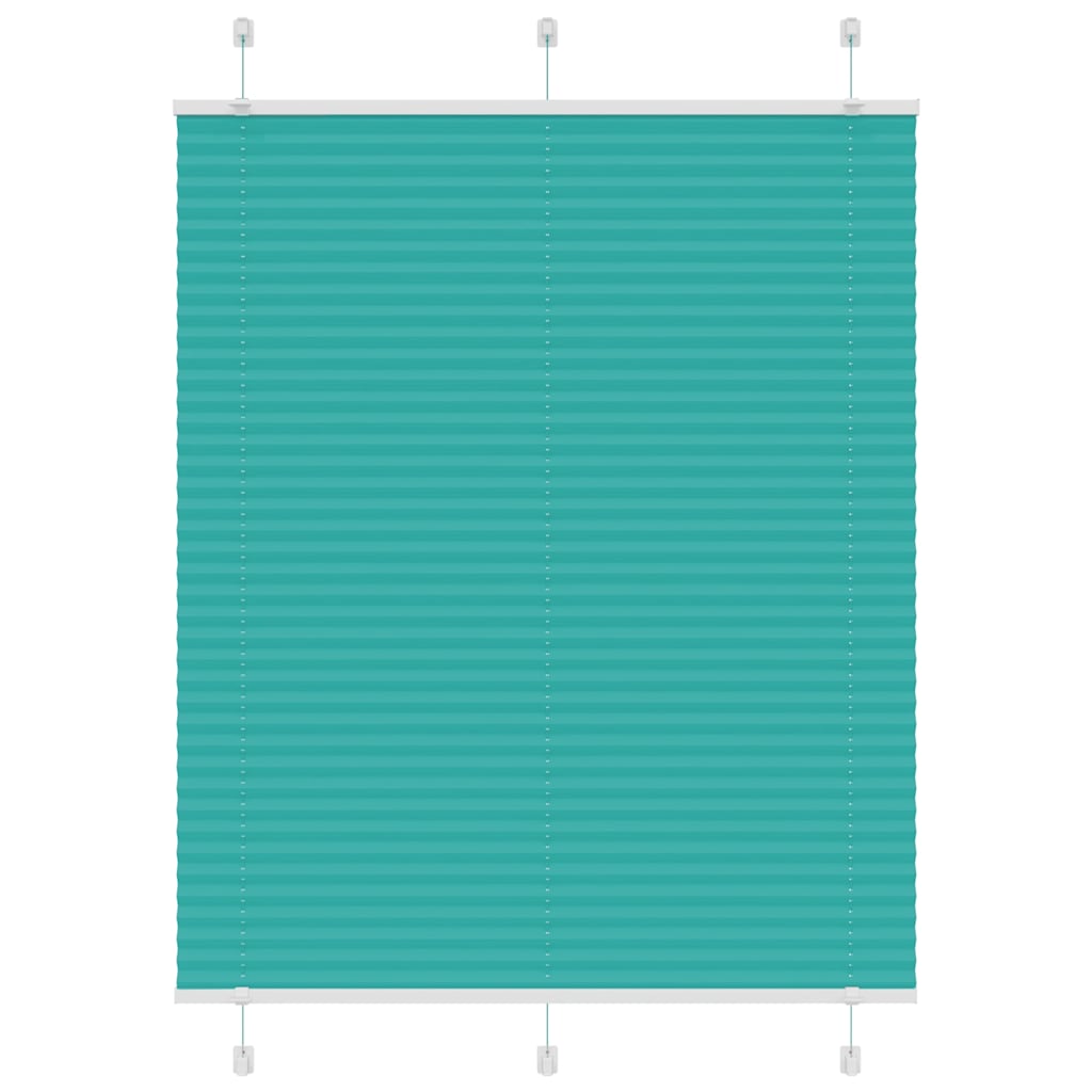 Plisirana zavjesa petrolej zelena 105x100 cm Širina tkanine 104,4 cm Poliester