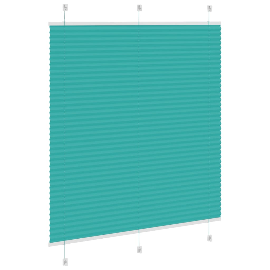 Plisirana zavjesa Petrolej zelena 120x100 cm Širina tkanine 119,4 cm Poliester