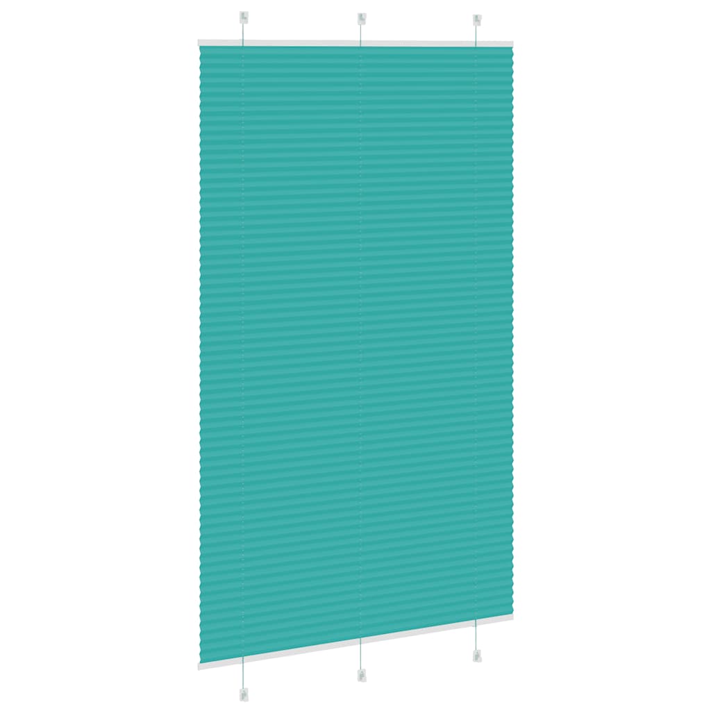 Plisirana zavjesa Petrolej zelena 120x200 cm Širina tkanine 119,4 cm Poliester