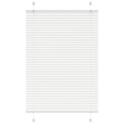 Plisirana roleta bijela 85x100 cm širina tkanine 84,4 cm