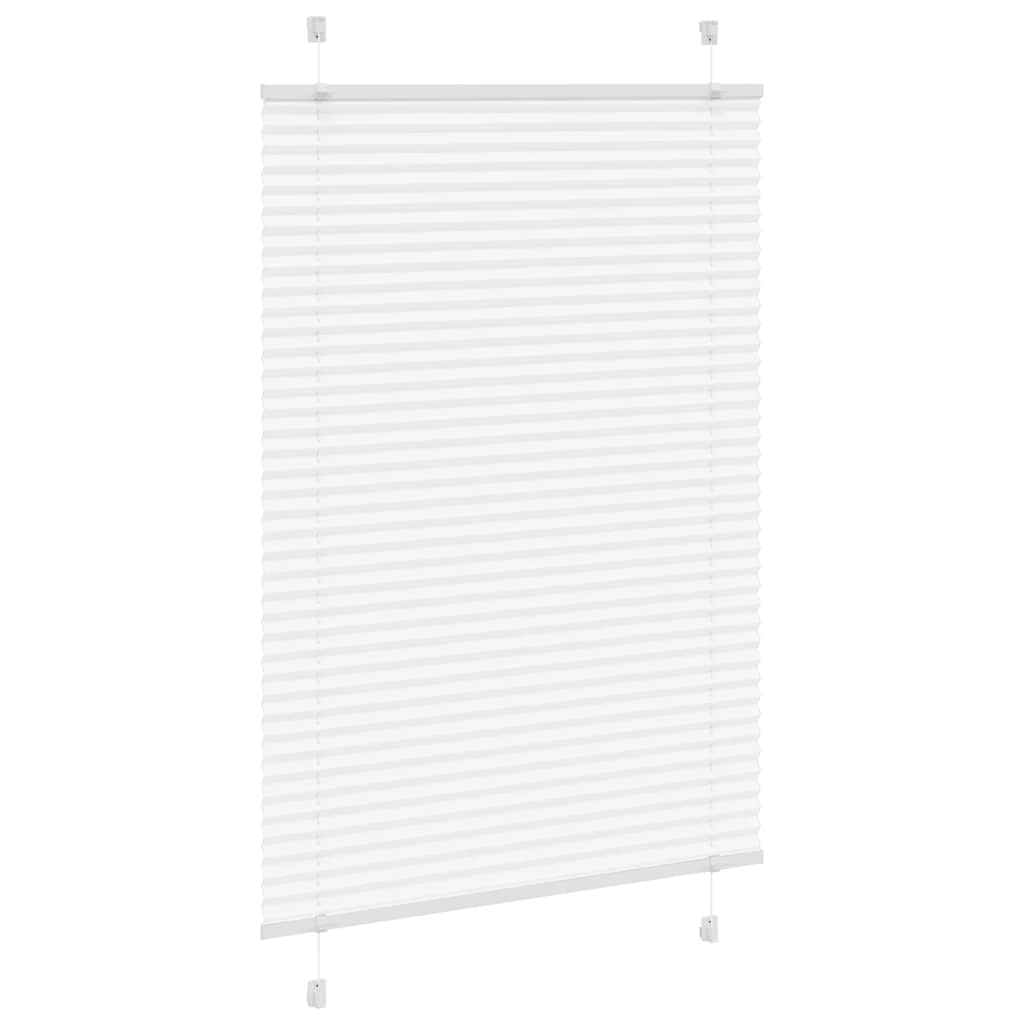 Plisirana roleta bijela 100x100 cm širina tkanine 99,4 cm