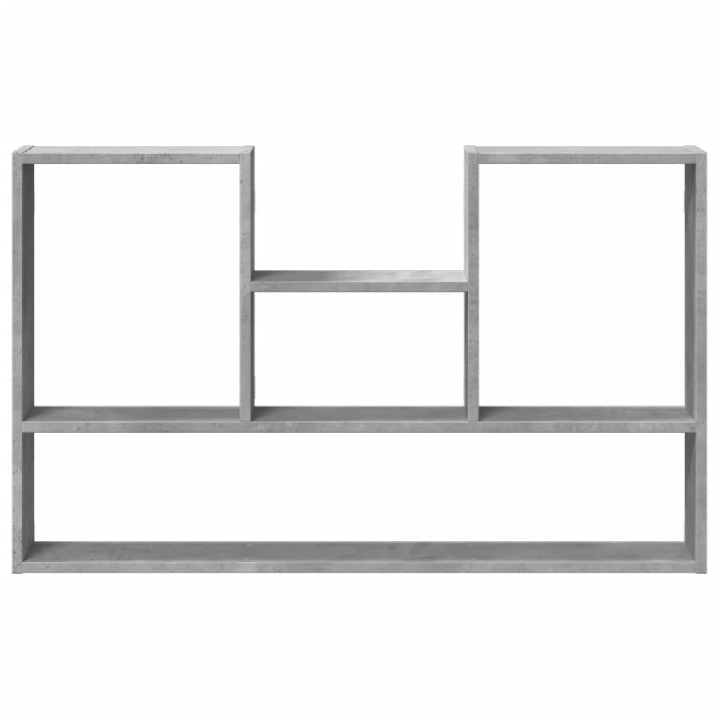 Zidna polica siva boja betona 99x15x60 cm konstruirano drvo