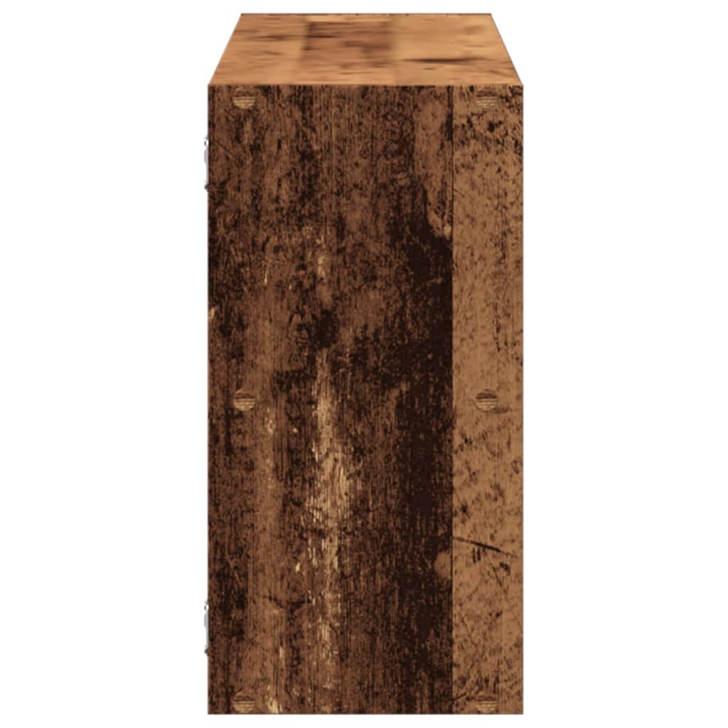 Zidna polica boja staro drvo 100x25x50 cm konstruirano drvo