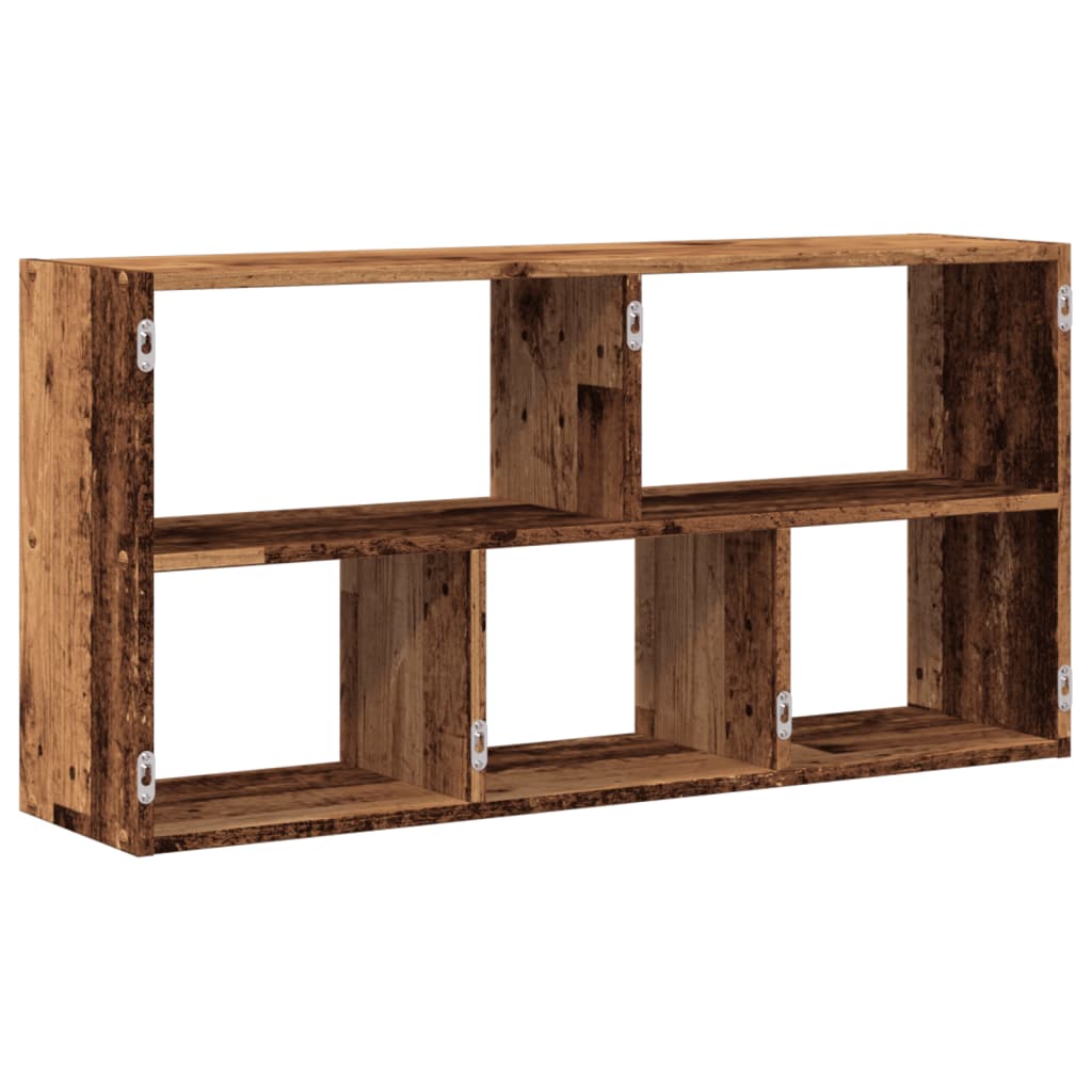 Zidna polica boja staro drvo 100x25x50 cm konstruirano drvo