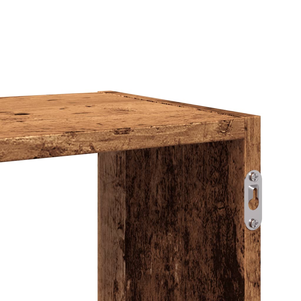 Zidna polica boja staro drvo 100x25x50 cm konstruirano drvo