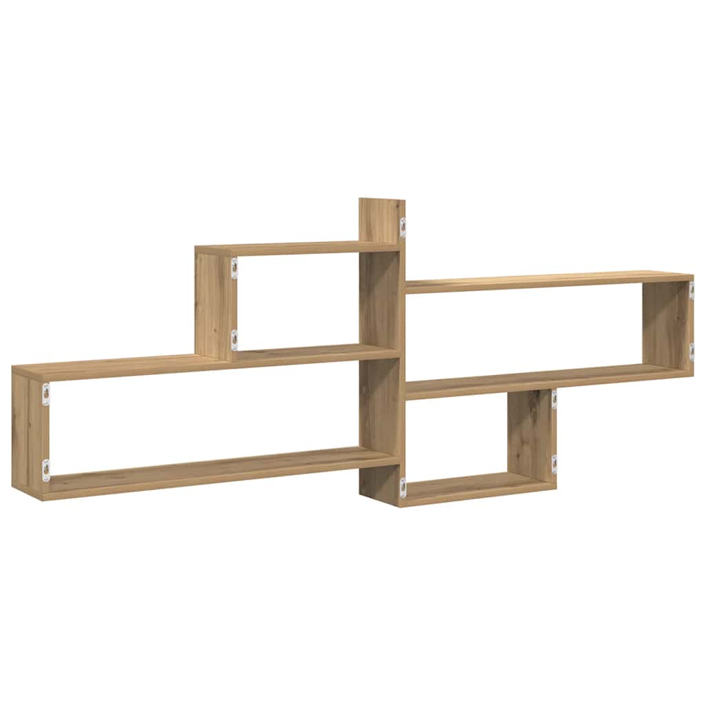 Zidna polica boja hrasta 167,5x18x68 cm konstruirano drva