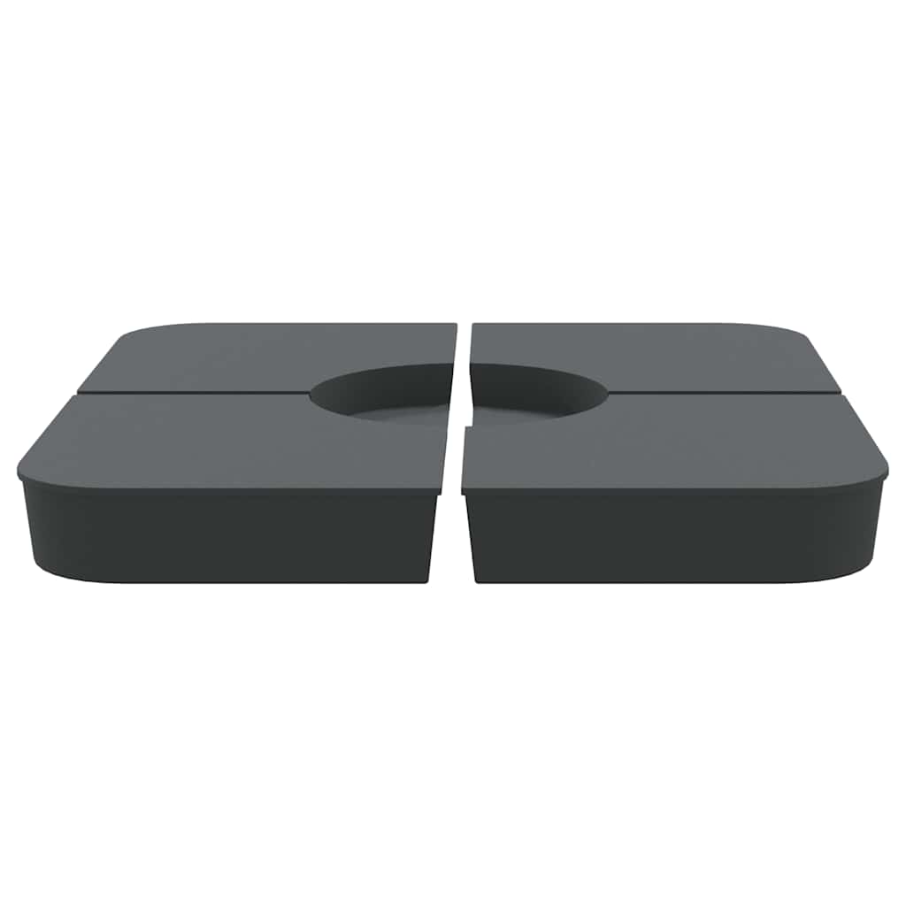 4-dijelni set suncobrana za križni suncobran 100 kg PP