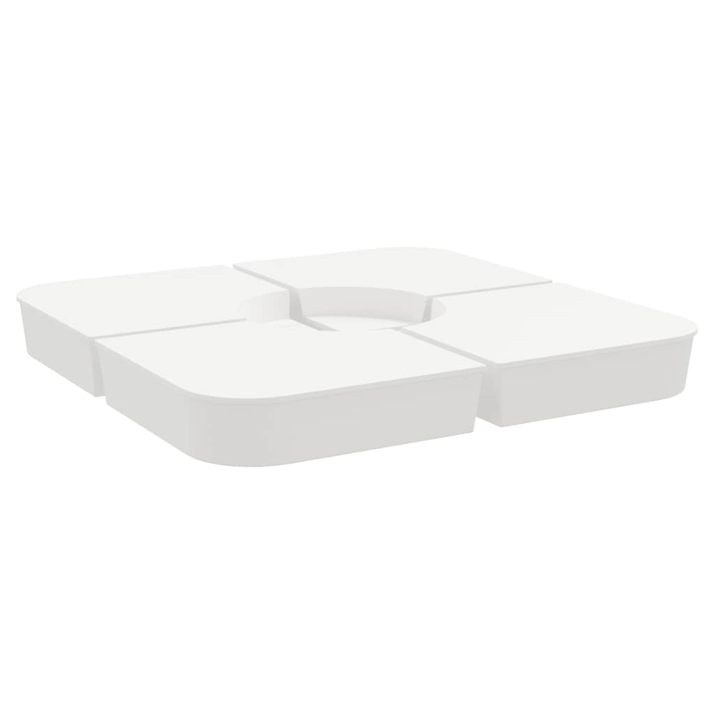 4-dijelni set suncobrana za križni suncobran 100 kg PP