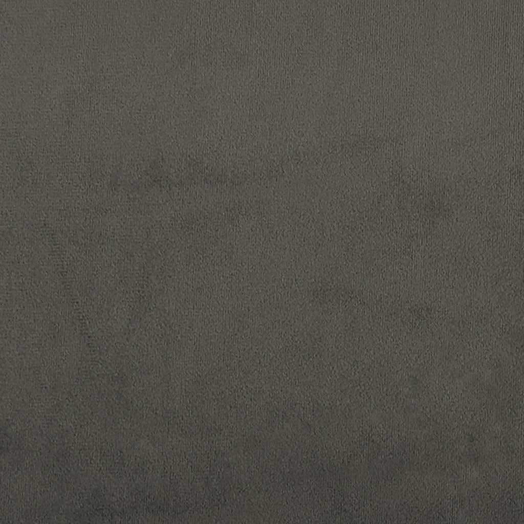 Madrac s oprugama srednje tvrdoće tamnosivi 140x210x20 cm baršunasti