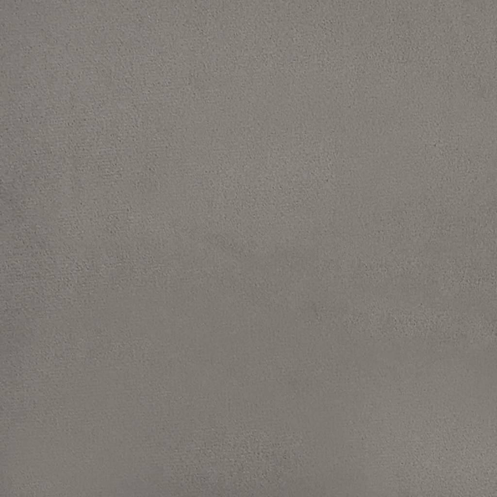 Madrac s oprugama srednje tvrdoće svjetlosivi 90x220x20 cm baršunasti