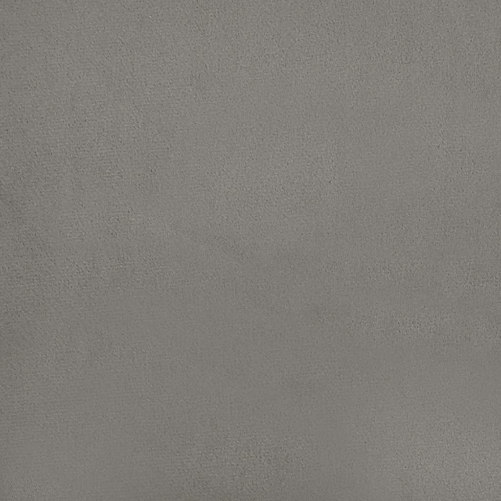 Madrac s oprugama srednje tvrdoće svjetlosivi 120x220x20 cm baršunasti