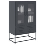 Visoka komoda antracit 68x39x111,5 cm od čelika