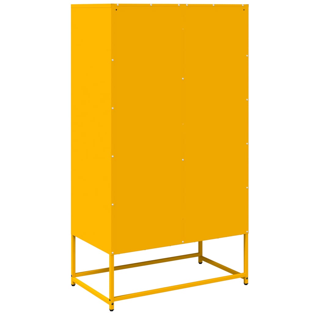 Visoka ploča senf žuta 68x39x123 cm čelik