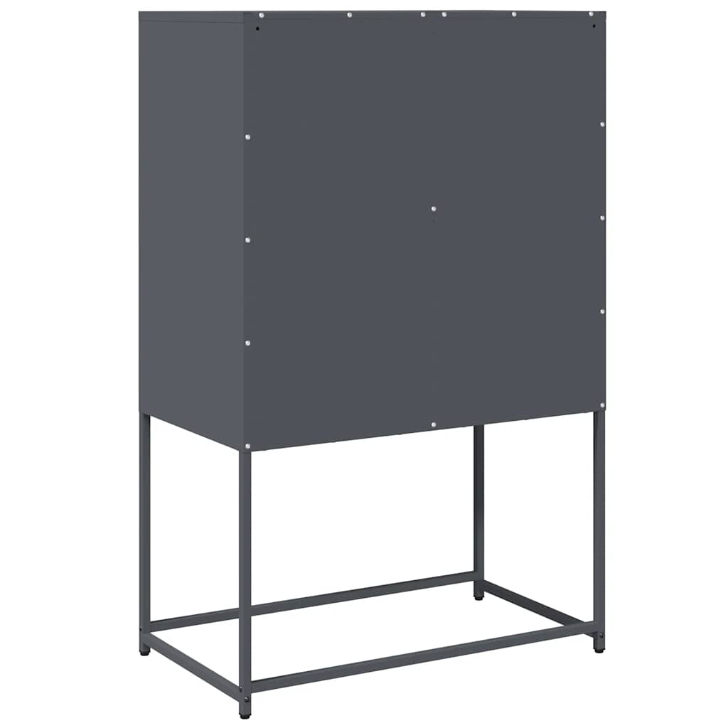 Visoka ploča antracit 68x39x107 cm čelik