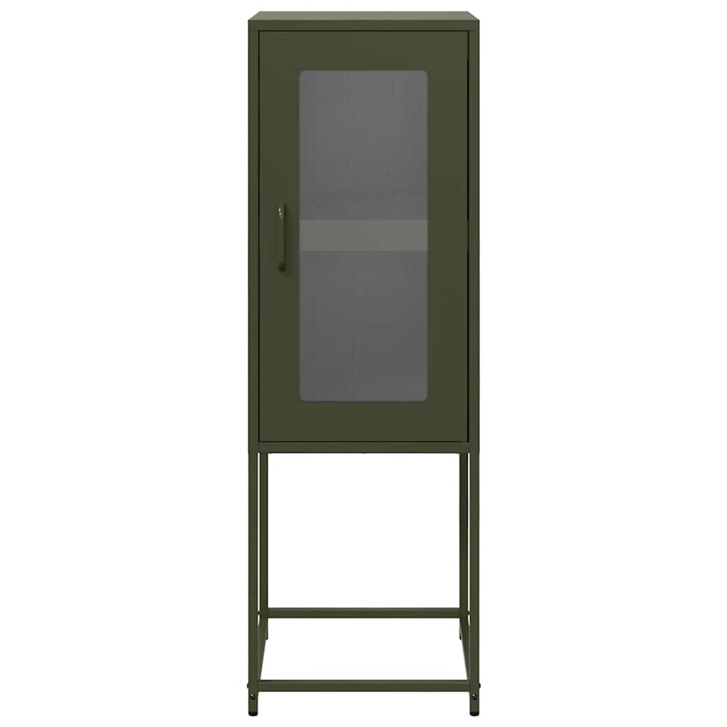 Komoda Maslinasto zelena 36x39x107 cm Hladno valjani čelik