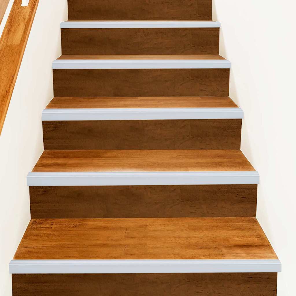 Profili za rubove stepenica 10 pcs Srebrno 67 x 3 x 2 cm