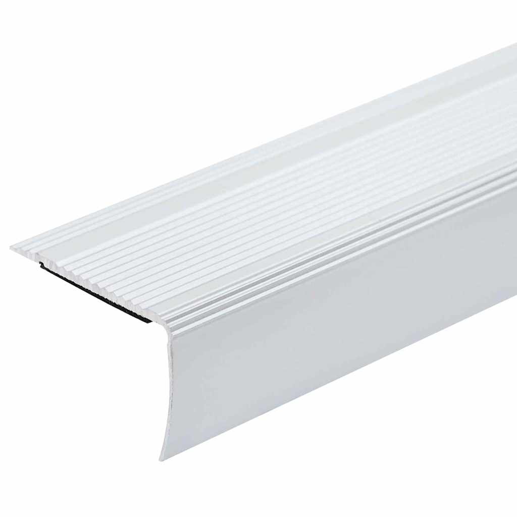 Profili za rubove stepenica 10 pcs Srebrno 67 x 3 x 2 cm