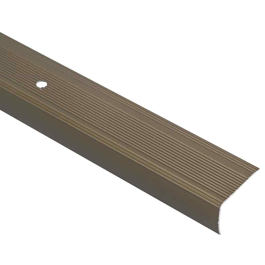 Profili za rubove stepenica 30 pcs Smeđa 67 x 3.5 x 3 cm