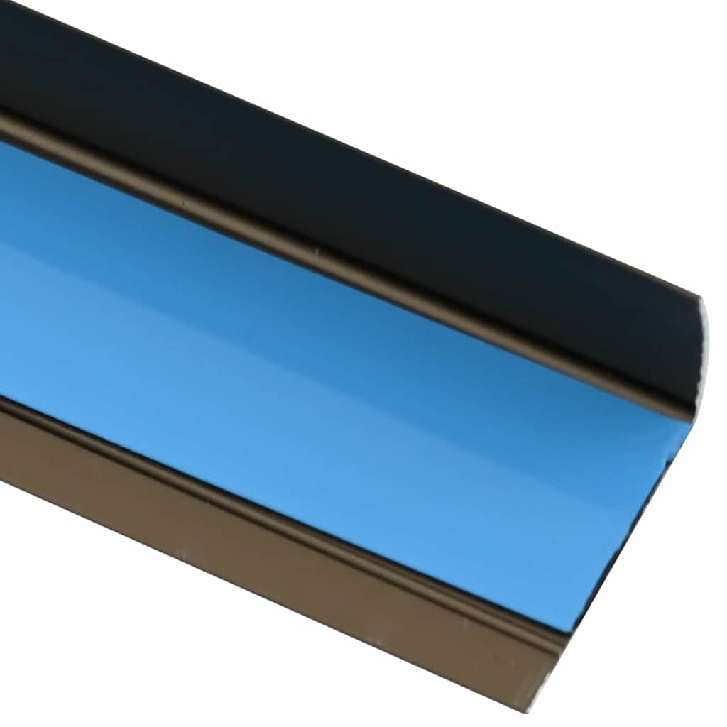 Profili za rubove stepenica 10 pcs Smeđa 67 x 3 x 2 cm Aluminij