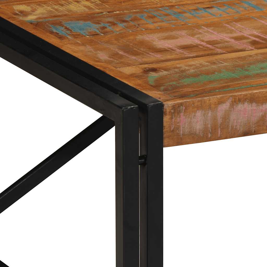 Stolić za kavu višebojna 100x100x35cm masivnog obnovljenog drva