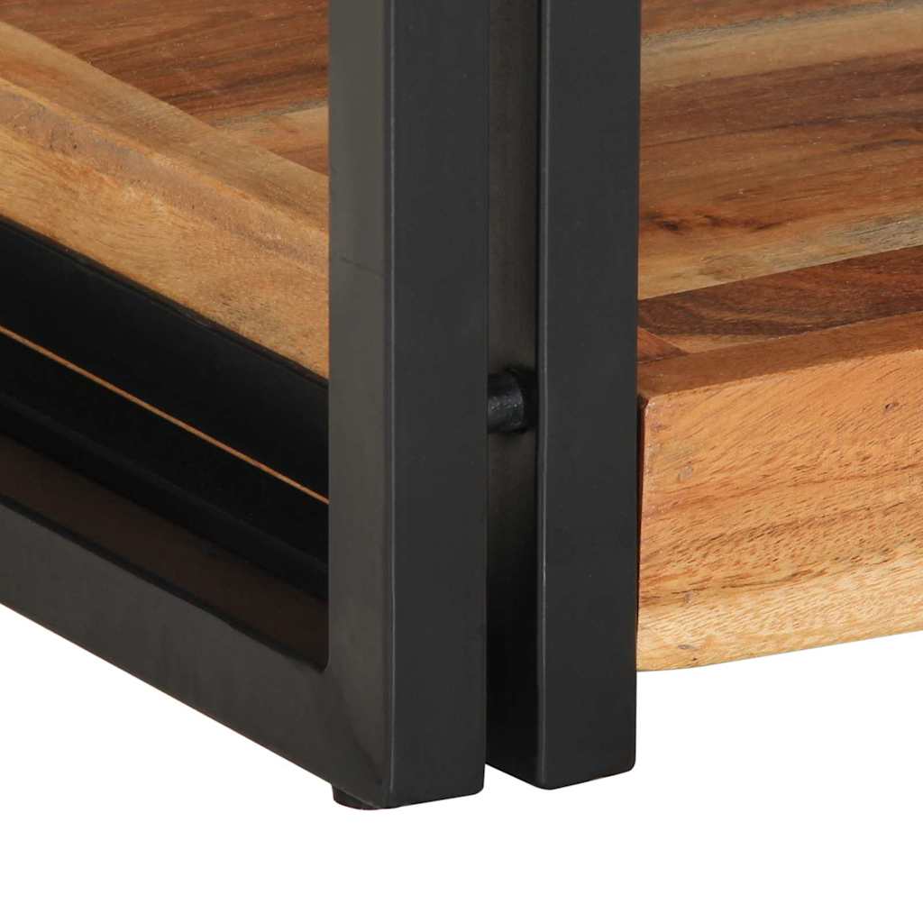Noćni ormar 2 pcs Smeđa 40 x 35 x 50 cm Čvrsto drvo akacije