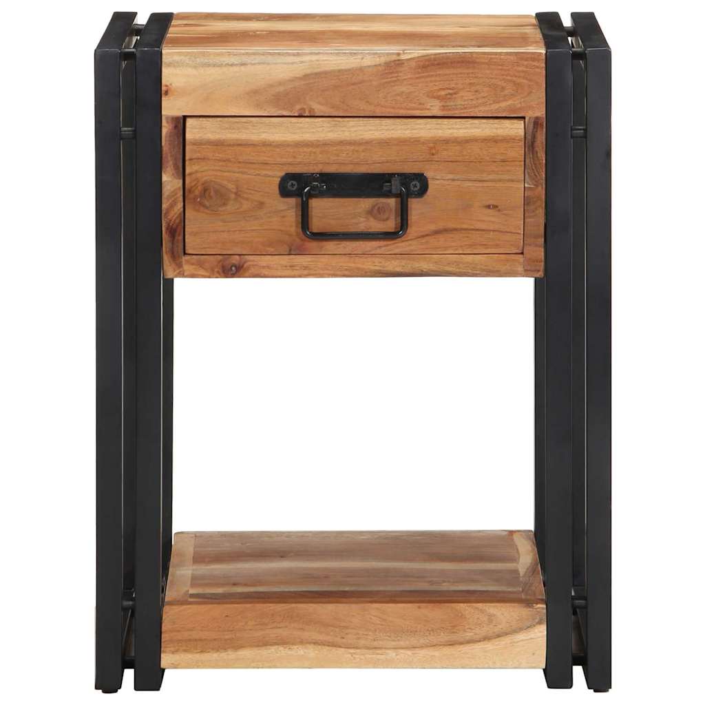 Noćni ormar 2 pcs Smeđa 40 x 35 x 50 cm Čvrsto drvo akacije