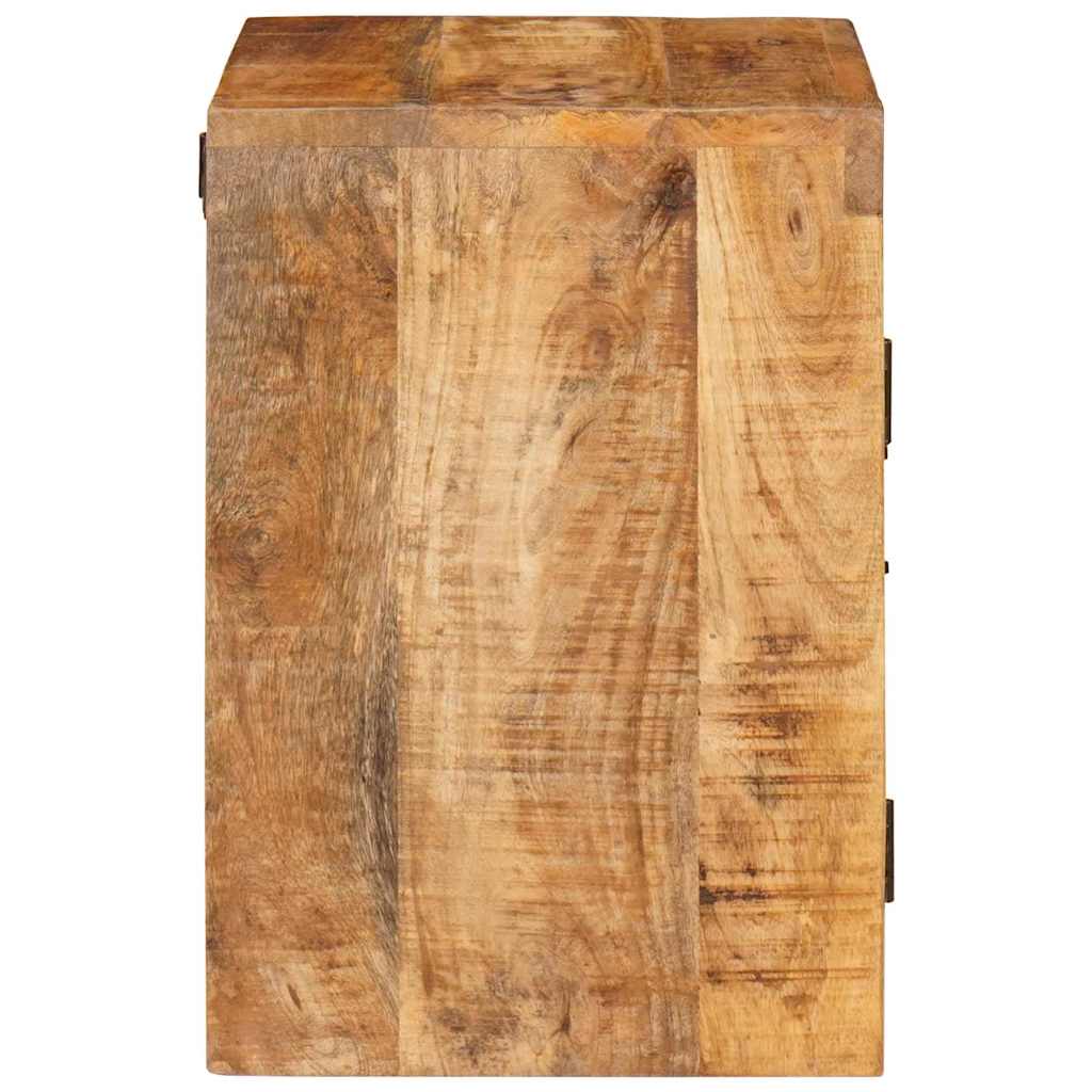 Noćni ormarić 2 pcs Smeđa 35 x 33 x 48 cm Čvrsto drvo manga