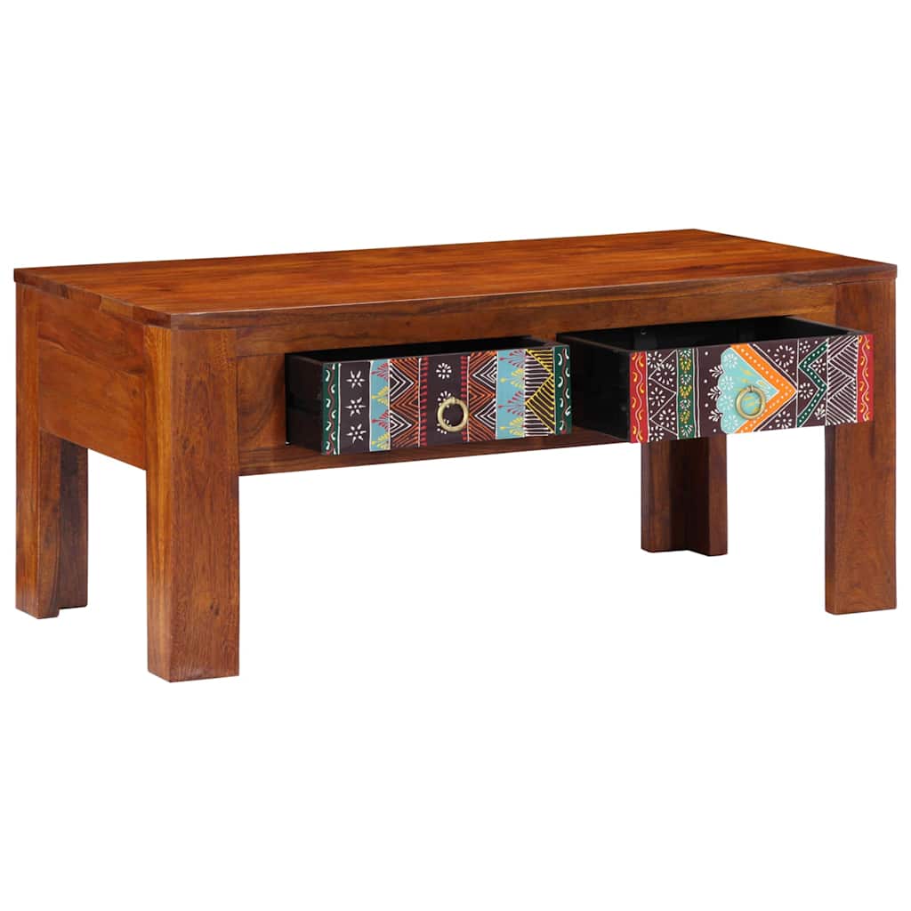 Stolić za kavu 90x50x40 cm od masivnog drva bagrema
