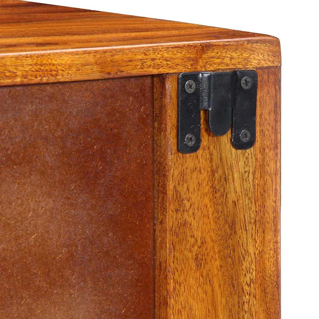 Noćni ormar 2 pcs Smeđa 40 x 35 x 35 cm Čvrsto drvo akacije
