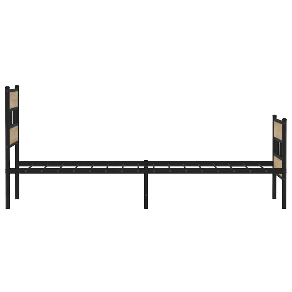 Metalni okvir kreveta bez madraca boja hrasta sonome 100x190 cm