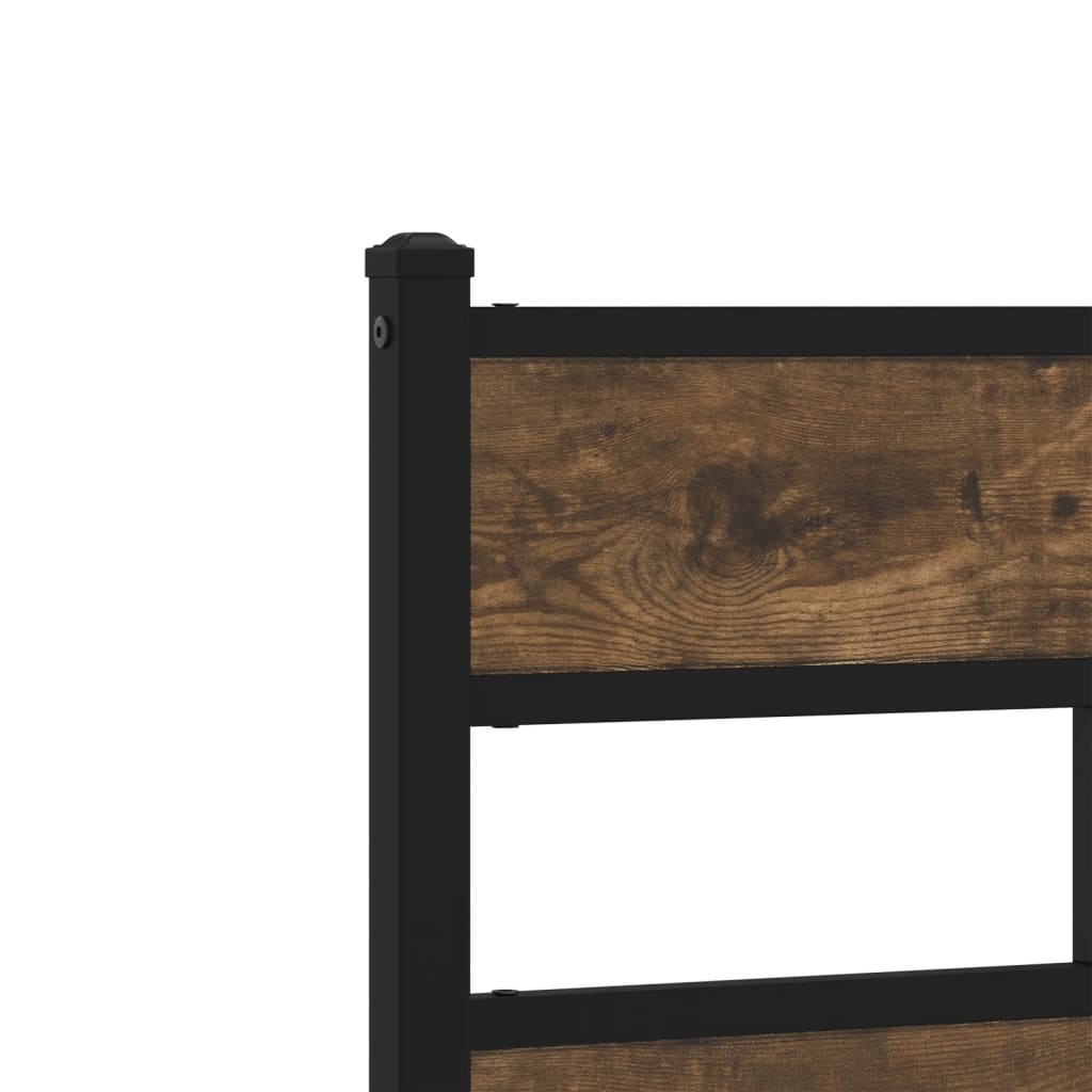 Okvir kreveta bez madraca boja hrasta 137 x 190 cm drveni