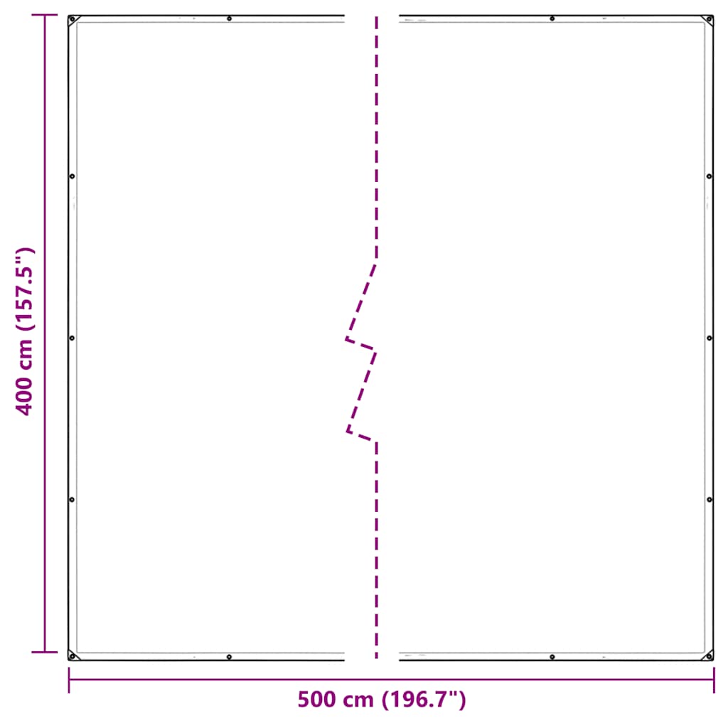 Prozirna cerada s ušicama 4x5 m polietilen
