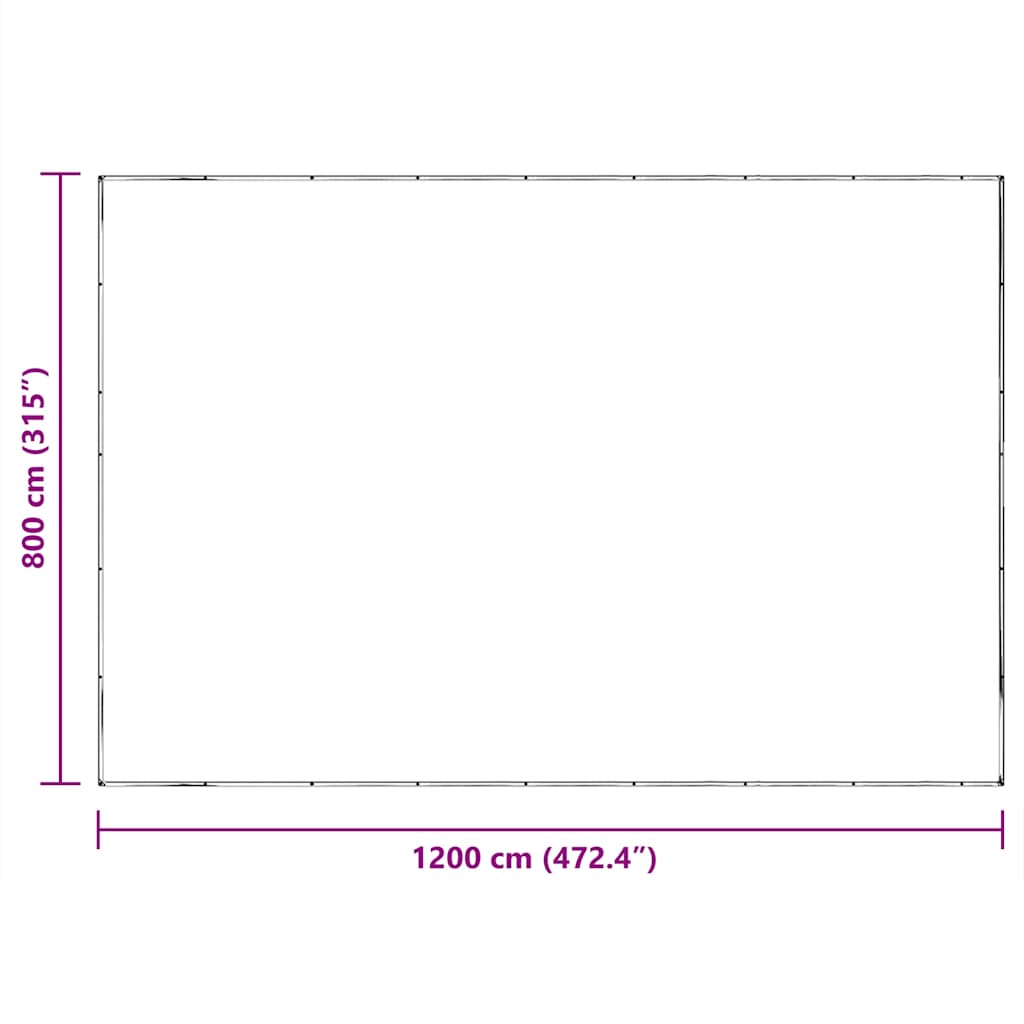 Prozirna cerada s ušicama 8x12 m polietilen