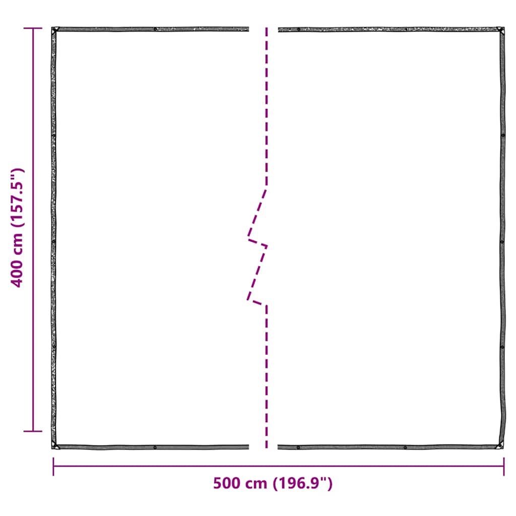 Prozirna cerada s ušicama 4x5 m polietilen