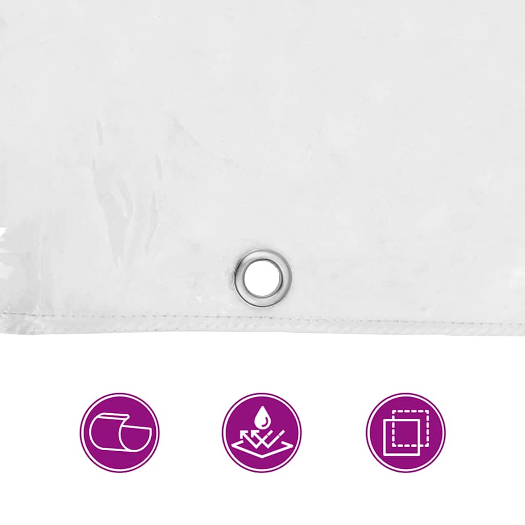 Prozirna cerada s ušicama 1x5 m PVC