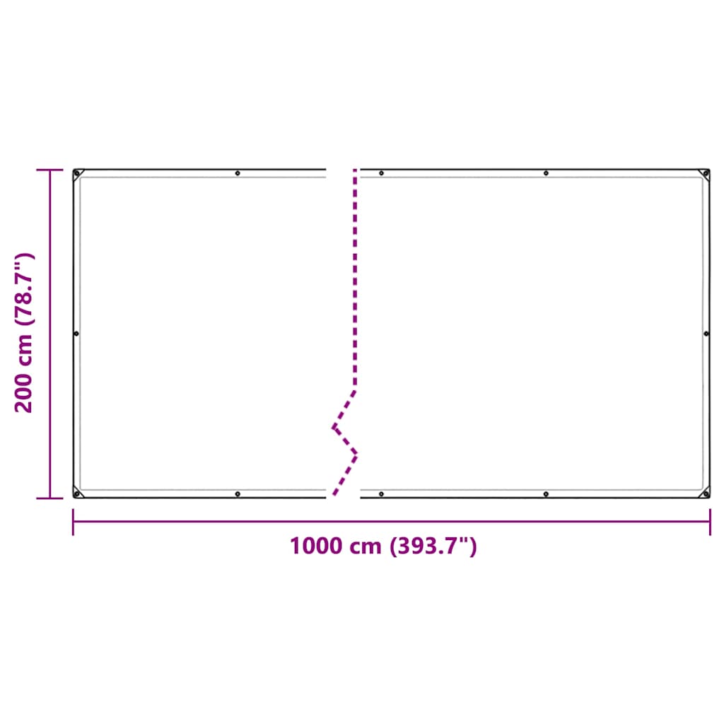Prozirna cerada s ušicama 2x10 m PVC