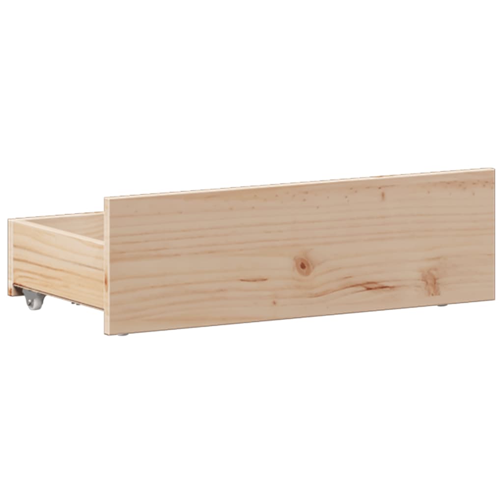 Krevet s regalom za knjige bez madraca 90x200 cm od borovine